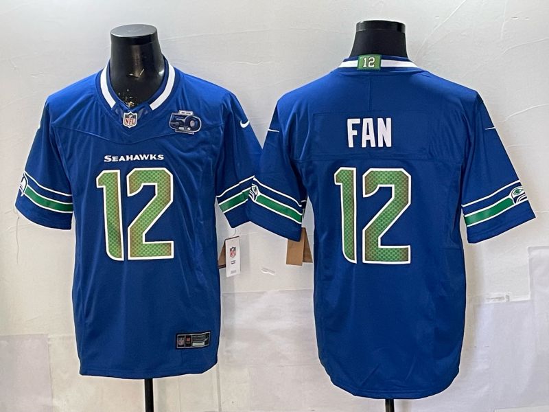 Men 2026 Seattle Seahawks #12 Fan Blue 6th generations Nike Limited NFL Jersey style 002->seattle seahawks->NFL Jersey